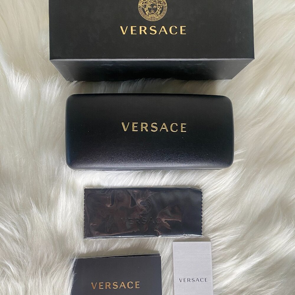 Versace Brand New LARGE Hard Case with Box, Cloth and Booklets